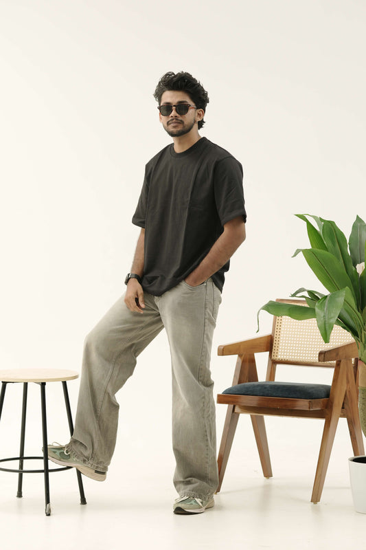 Classic Black Oversized Essential T-Shirt